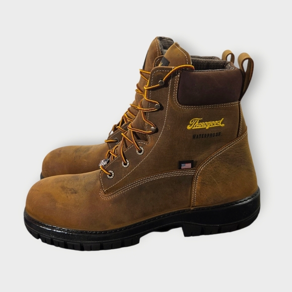 Thorogood 14 D 804-4149 Genesis Waterproof Nano Safety Toe EH Work Boots USA - Picture 4 of 16
